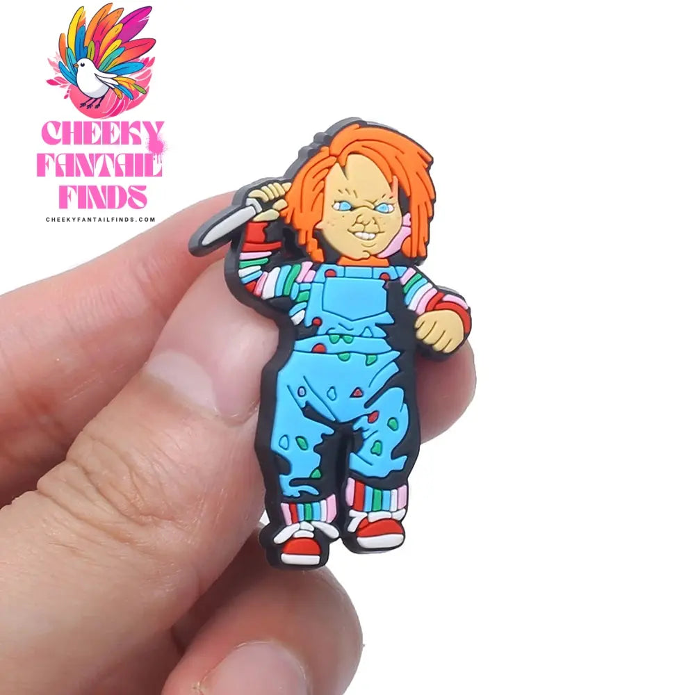 1pcs Halloween Horror Movie Exorcist shoe Charms Designer for Shoe  Accessories for Classic Clog Kids Gift Hot Sale Cheeky Fantail Finds