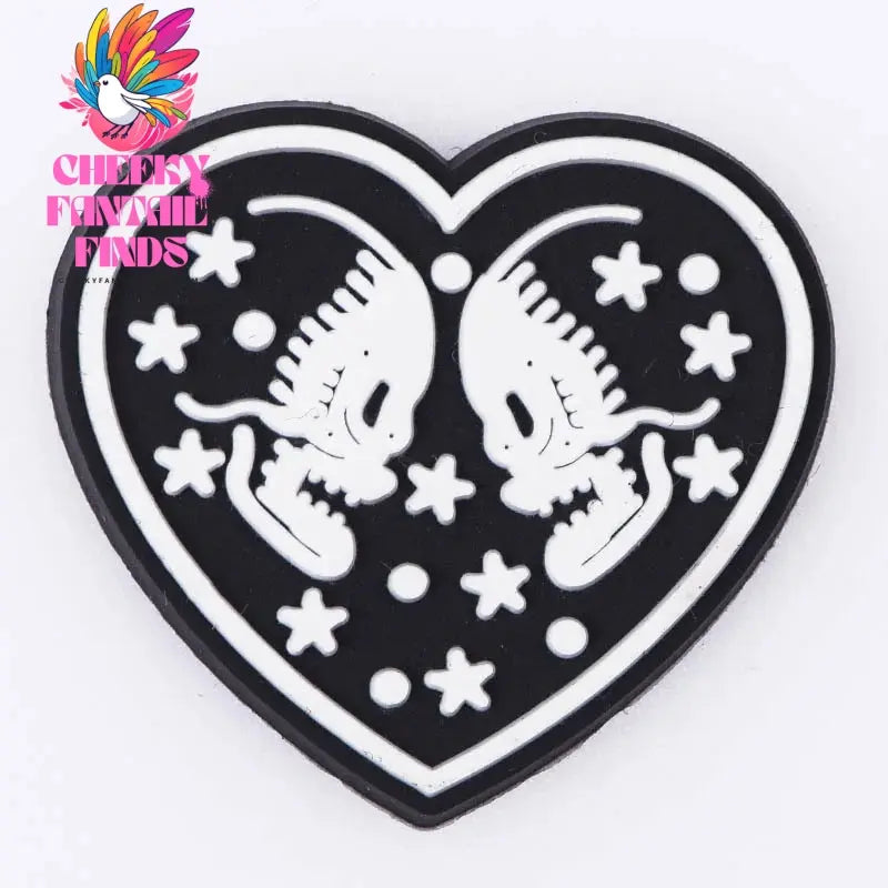 1pcs Horror Movie Skeleton Shoe Charms Black Bone Shoe Decoration The Best Gifts For Boyfriend Kids Boys Girls Cheeky Fantail Finds