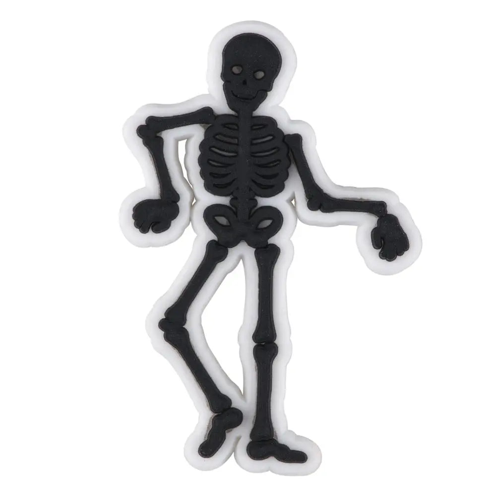 1pcs Horror Movie Skeleton Shoe Charms Black Bone Shoe Decoration The Best Gifts For Boyfriend Kids Boys Girls Cheeky Fantail Finds