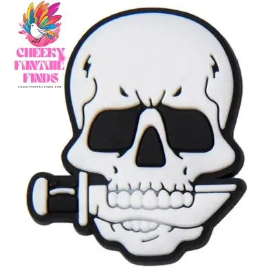 1pcs Horror Movie Skeleton Shoe Charms Black Bone Shoe Decoration The Best Gifts For Boyfriend Kids Boys Girls Cheeky Fantail Finds