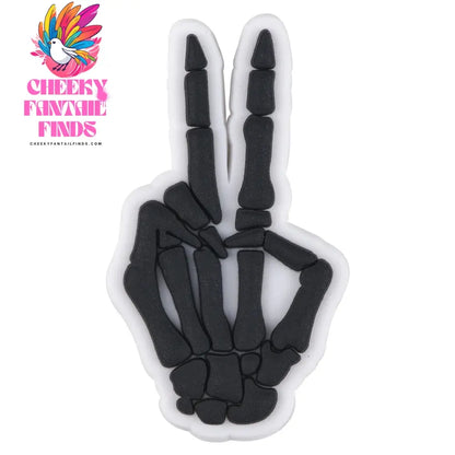 1pcs Horror Movie Skeleton Shoe Charms Black Bone Shoe Decoration The Best Gifts For Boyfriend Kids Boys Girls Cheeky Fantail Finds