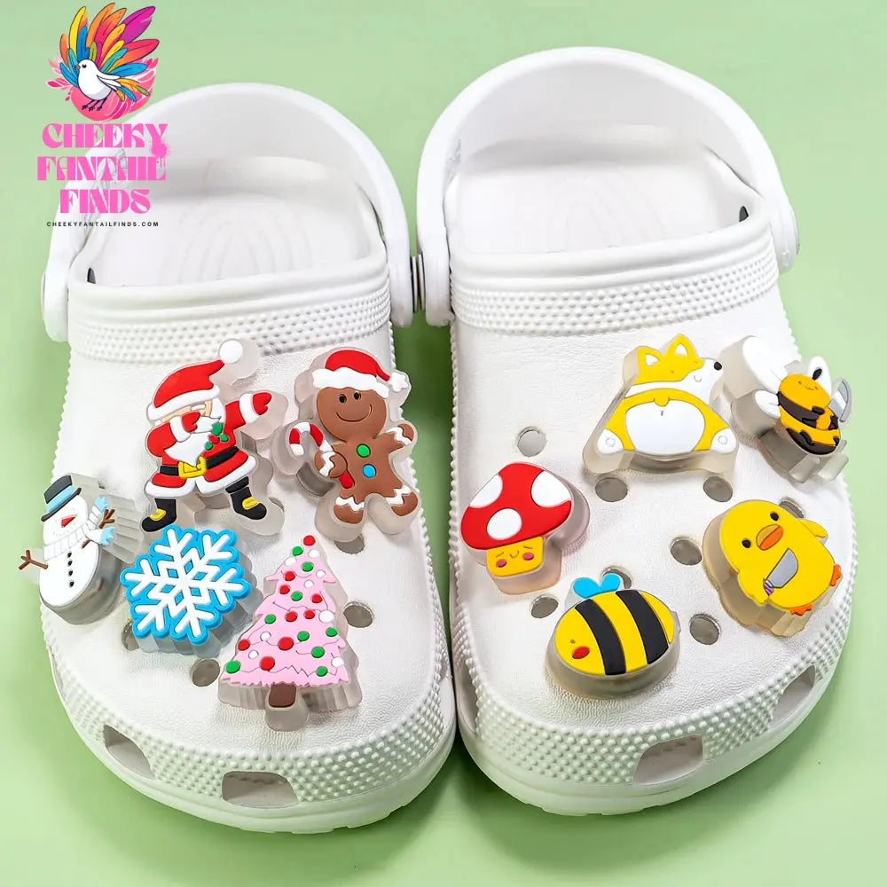 1pcs Lighted Charms for Kid Halloween Christmas LED Pins Animal Shoe Accessories Boy Girl Shoe Charm Decorations Buckle Ornament - Cheeky Fantail Finds