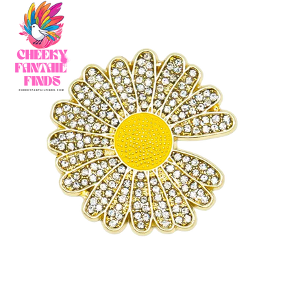 1pcs Metal Shoe Charms for Women Girls Daisy Lips Designer Shinning Golden Pins Shoes Accessories Decorations Buckle Gifts - Cheeky Fantail Finds