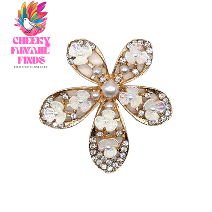 1pcs Metal Shoe Charms for Women Girls Daisy Lips Designer Shinning Golden Pins Shoes Accessories Decorations Buckle Gifts - Cheeky Fantail Finds