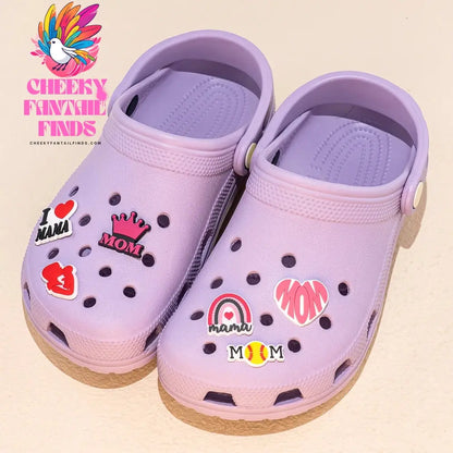 1pcs Mother's Day Charms for Dad Shoe Decorations Pins for Women Men Kids Girls Boys Favor Gifts Buckle Shoe Accessories - Cheeky Fantail Finds