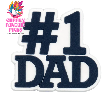 1pcs Mother's Day Charms for Dad Shoe Decorations Pins for Women Men Kids Girls Boys Favor Gifts Buckle Shoe Accessories - Cheeky Fantail Finds