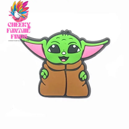 1pcs Movies Yoda Shoe Charms for Shoes Decoration Accessories PVC Charms Cartoon Badges for Kids Women Party Favors Gifts Cheeky Fantail Finds