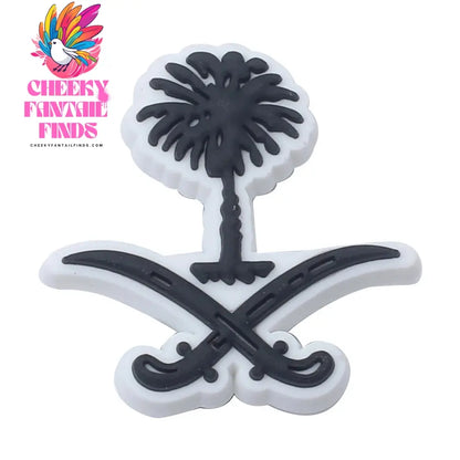 1pcs New Zealand style Love flag Shoes Decorated pvc shoes charm selling designer custom Shoe charm Cheeky Fantail Finds
