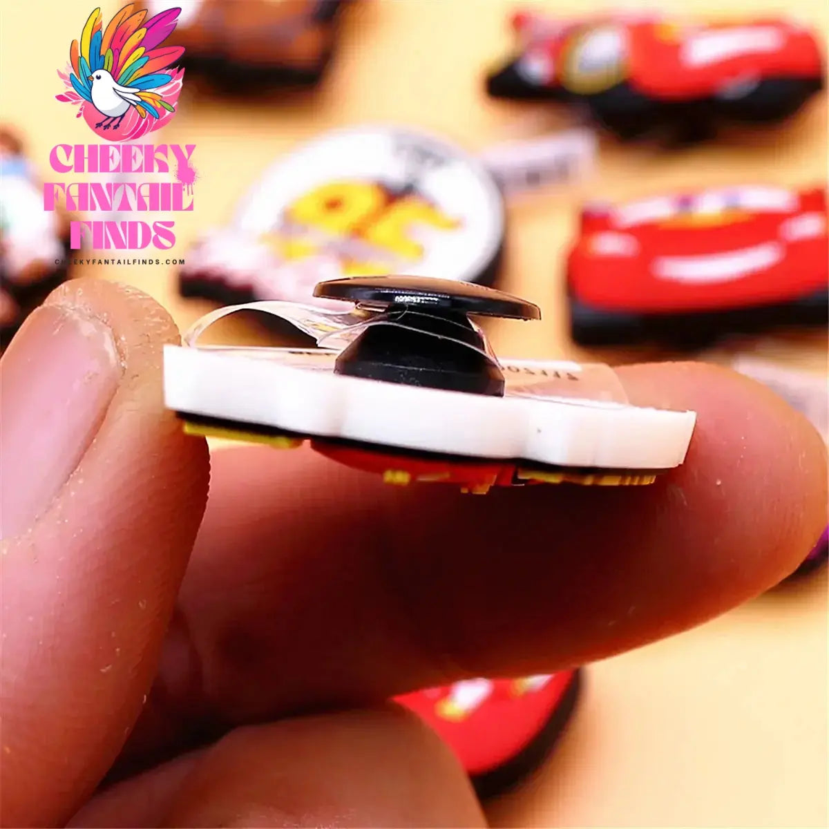 1pcs Original Cartoon Movie Racing Story Accessories Shoe Charms Sandals Decoration Cars PVC Clogs Clips Buckle for Kids Gifts Cheeky Fantail Finds