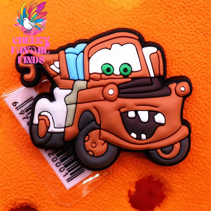 1pcs Original Cartoon Movie Racing Story Accessories Shoe Charms Sandals Decoration Cars PVC Clogs Clips Buckle for Kids Gifts Cheeky Fantail Finds