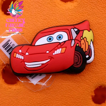 1pcs Original Cartoon Movie Racing Story Accessories Shoe Charms Sandals Decoration Cars PVC Clogs Clips Buckle for Kids Gifts Cheeky Fantail Finds
