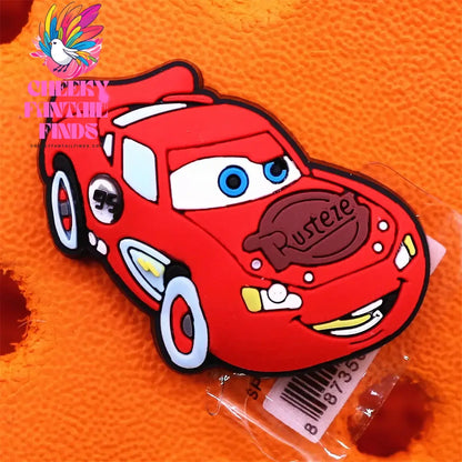1pcs Original Cartoon Movie Racing Story Accessories Shoe Charms Sandals Decoration Cars PVC Clogs Clips Buckle for Kids Gifts Cheeky Fantail Finds