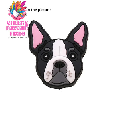 1pcs Original Cute Pets PVC Shoe Charms Funny Pug Designer Sandal Upper Decoration Accessories Bulldog Dog Cat Clog Pins Buckle Cheeky Fantail Finds