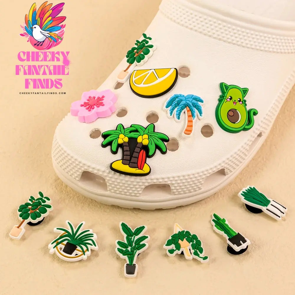 1pcs PVC All Plants Shoe Charms for Women Girls Kids Clog Accessories Fruit Flower Shoe Decorations Pins for Gift Sandal Buckles - Cheeky Fantail Finds