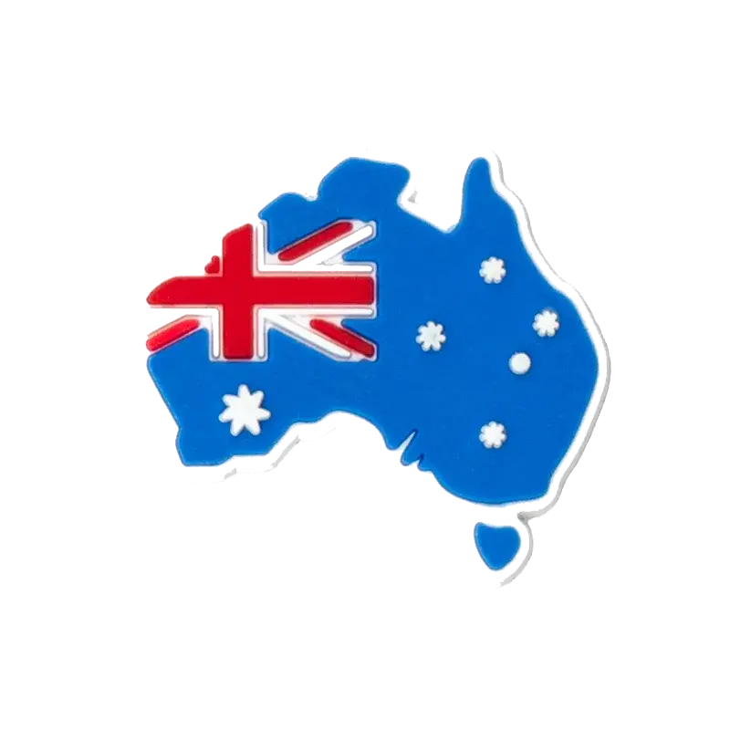 1pcs PVC Australia Style Shoe Charms Accessories Koalas Shoe Decorations Pins for Women Men Flag Gifts Clog Buckles Sandal - Cheeky Fantail Finds