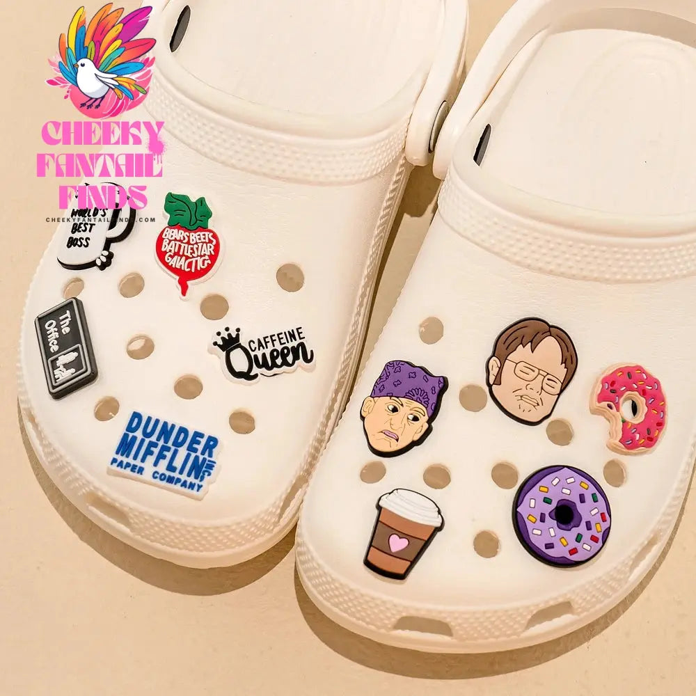 1pcs PVC Charms Coffee for Girls Office Shoe Accessories Pins for Clogs Sandals Adult Shoe Charms for Women Girls Faovr Gifts - Cheeky Fantail Finds