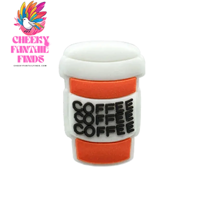 1pcs PVC Charms Coffee for Girls Office Shoe Accessories Pins for Clogs Sandals Adult Shoe Charms for Women Girls Faovr Gifts - Cheeky Fantail Finds