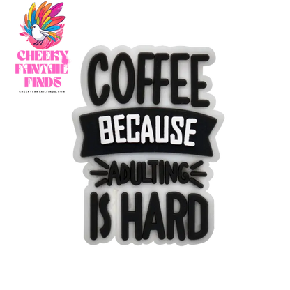 1pcs PVC Charms Coffee for Girls Office Shoe Accessories Pins for Clogs Sandals Adult Shoe Charms for Women Girls Faovr Gifts - Cheeky Fantail Finds