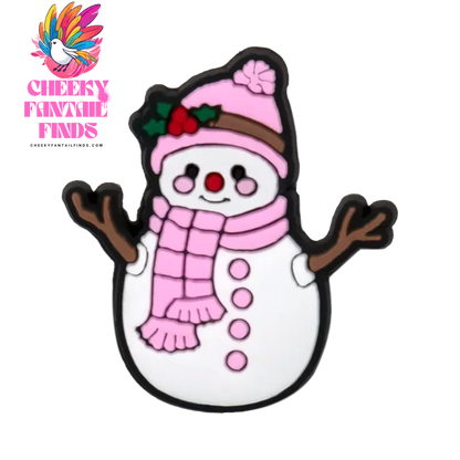 1pcs PVC Christmas Shoe Charms Xmas Tree Snowflakes Shoe Decorations Pink for Clog Garden Sandal Accessories Kids Gift Wholesale - Cheeky Fantail Finds