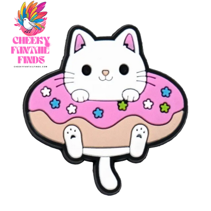 1pcs PVC Cute Cat Shoe Charms Pet Orange Cat Black Cat Shoe Decoration Pins Garden Sandal Accessories for Women Girl Boy - Cheeky Fantail Finds