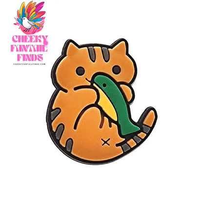 1pcs PVC Cute Cat Shoe Charms Pet Orange Cat Black Cat Shoe Decoration Pins Garden Sandal Accessories for Women Girl Boy - Cheeky Fantail Finds