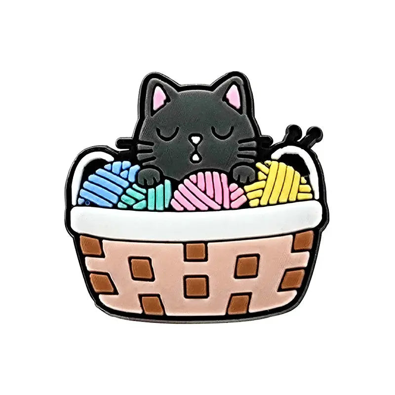 1pcs PVC Cute Cat Shoe Charms Pet Orange Cat Black Cat Shoe Decoration Pins Garden Sandal Accessories for Women Girl Boy - Cheeky Fantail Finds