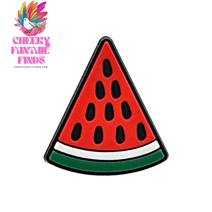 1pcs PVC Cute Food Shoe Charms Pizza Bread Shoe Decorations Accessories Watermelon Bananat Clog Pin for Women Girls Cheeky Fantail Finds