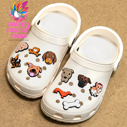 1pcs PVC Dog  Dachshund Corgi Paw Shoe Charms Shoe Decorations Accessories Pins for Women Men Kids Gift,Bulldog Clog Buckles Cheeky Fantail Finds
