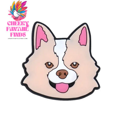 1pcs PVC Dog Shoe Charms Corgi Bulldog Puppy Husky Shoe Decoration Pins for Women Men Kids Sandal Accessories Buckle Ornament - Cheeky Fantail Finds