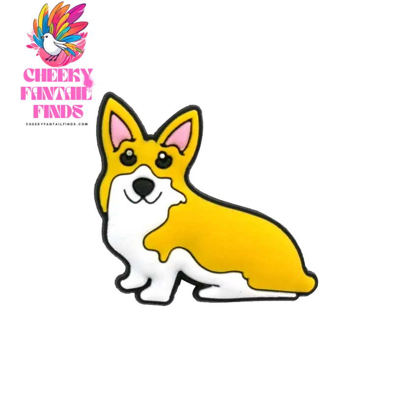 1pcs PVC Dog Shoe Charms Corgi Bulldog Puppy Husky Shoe Decoration Pins for Women Men Kids Sandal Accessories Buckle Ornament - Cheeky Fantail Finds