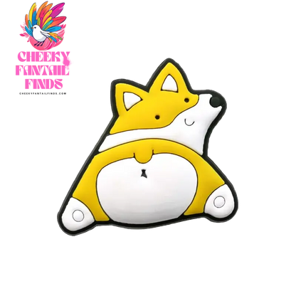 1pcs PVC Dog Shoe Charms Corgi Bulldog Puppy Husky Shoe Decoration Pins for Women Men Kids Sandal Accessories Buckle Ornament - Cheeky Fantail Finds