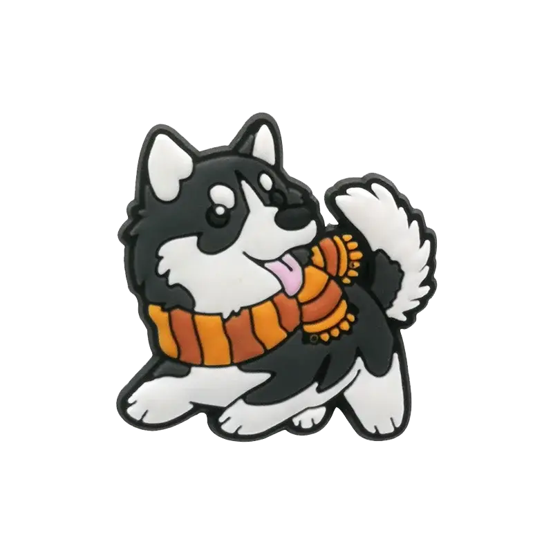 1pcs PVC Dog Shoe Charms Corgi Bulldog Puppy Husky Shoe Decoration Pins for Women Men Kids Sandal Accessories Buckle Ornament - Cheeky Fantail Finds