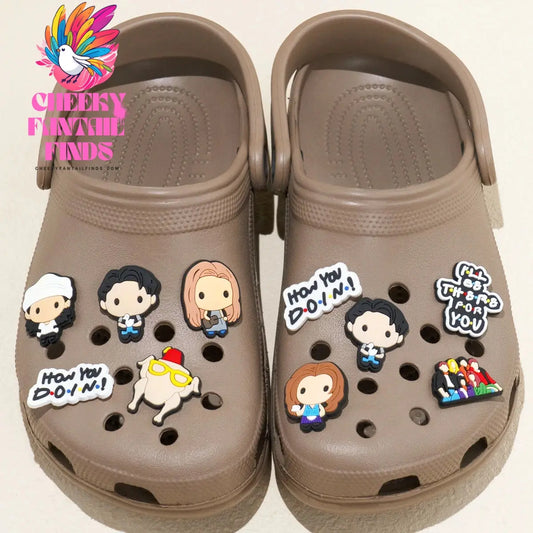 1pcs PVC Friends Shoe Charms Rachel Chandler Shoe Decorations for Garden Sandal Clog Accessories Kids DIY Gifts Fit Wristbands - Cheeky Fantail Finds