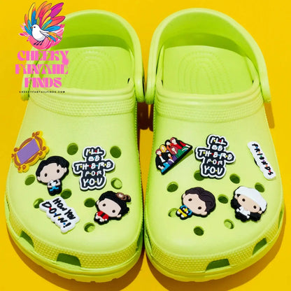 1pcs PVC Friends Shoe Charms Rachel Chandler Shoe Decorations for Garden Sandal Clog Accessories Kids DIY Gifts Fit Wristbands - Cheeky Fantail Finds