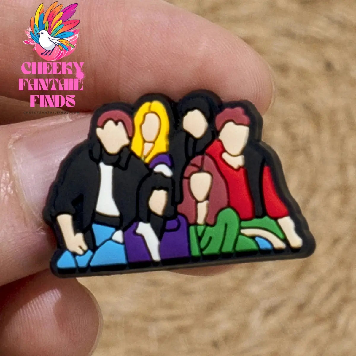 1pcs PVC Friends Shoe Charms Rachel Chandler Shoe Decorations for Garden Sandal Clog Accessories Kids DIY Gifts Fit Wristbands - Cheeky Fantail Finds