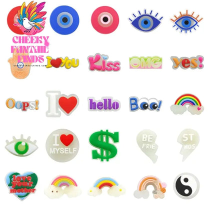 1pcs PVC Luminous Shoe Charms for Clog Accessories Glowing Shoe Decorations Pins for Clog Garden Sandals Women DIY Favor Gifts - Cheeky Fantail Finds