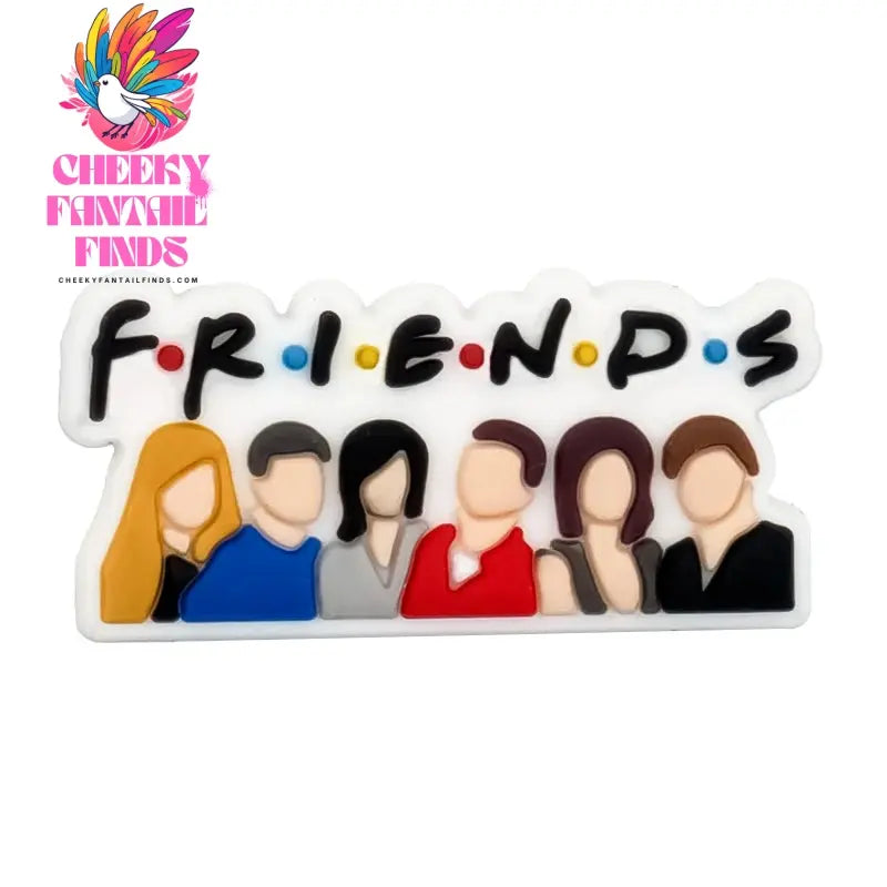 1pcs PVC Old Friends Charms for Clog Shoe Decorations Pins for Women Men Favor GIfts Clog Buckle Clips Accessories Fit Wristband Cheeky Fantail Finds