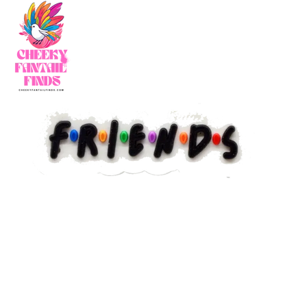 1pcs PVC Old Friends Charms for Clog Shoe Decorations Pins for Women Men Favor GIfts Clog Buckle Clips Accessories Fit Wristband Cheeky Fantail Finds