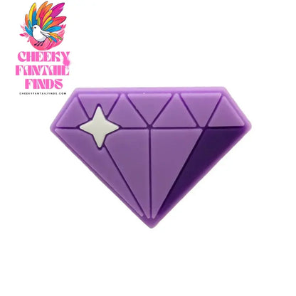 1pcs PVC Purple Ghost Shoe Charms Perfume Diamond Shoe Decorations Pins for Women Men Kids Sandal Clog Buckles Accessories Gifts Cheeky Fantail Finds