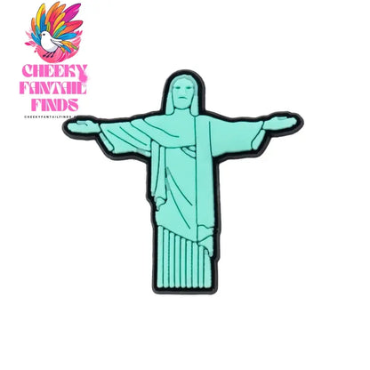 1pcs PVC Religious Jesus Clog Shoe Charms Holy Bible Shoe Decorations Pins for Woman Men Party Favor Gifts DIY Clips Accessories Cheeky Fantail Finds