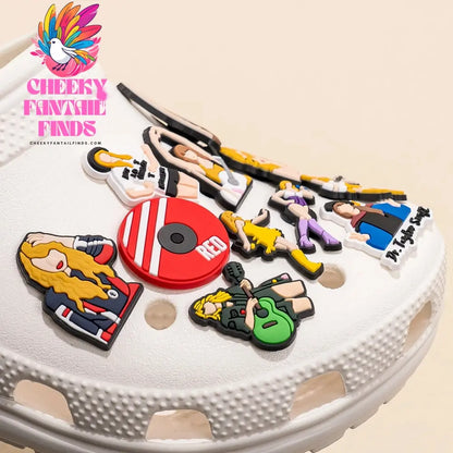 1pcs PVC Shoe Charms Accessories Singer Album Shoe Decorations Pins for Women Clogs Bubble Girls DIY Party Favor Gifts - Cheeky Fantail Finds