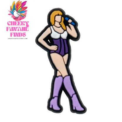 1pcs PVC Shoe Charms Accessories Singer Album Shoe Decorations Pins for Women Clogs Bubble Girls DIY Party Favor Gifts - Cheeky Fantail Finds