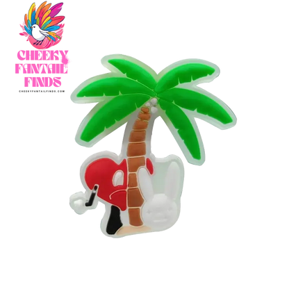 1pcs PVC Shoe Charms Bad Bunny Glowing Shoe Decorations Pins for Clog Sandals Women Single Sale Shoe Charms Luminous Favor Gifts - Cheeky Fantail Finds