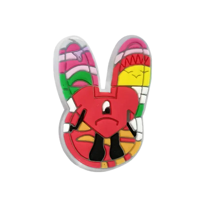 1pcs PVC Shoe Charms Bad Bunny Glowing Shoe Decorations Pins for Clog Sandals Women Single Sale Shoe Charms Luminous Favor Gifts - Cheeky Fantail Finds
