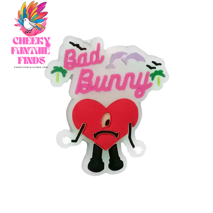 1pcs PVC Shoe Charms Bad Bunny Glowing Shoe Decorations Pins for Clog Sandals Women Single Sale Shoe Charms Luminous Favor Gifts - Cheeky Fantail Finds