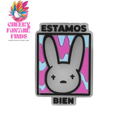 1pcs PVC Shoe Charms Bad Bunny Glowing Shoe Decorations Pins for Clog Sandals Women Single Sale Shoe Charms Luminous Favor Gifts - Cheeky Fantail Finds