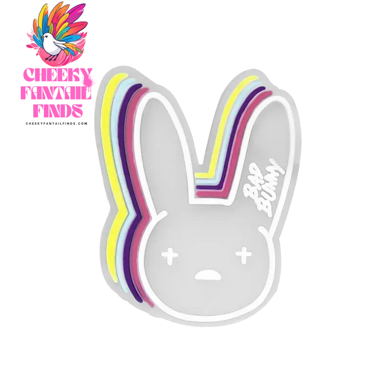 1pcs PVC Shoe Charms Bad Bunny Glowing Shoe Decorations Pins for Clog Sandals Women Single Sale Shoe Charms Luminous Favor Gifts - Cheeky Fantail Finds