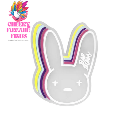 1pcs PVC Shoe Charms Bad Bunny Glowing Shoe Decorations Pins for Clog Sandals Women Single Sale Shoe Charms Luminous Favor Gifts - Cheeky Fantail Finds