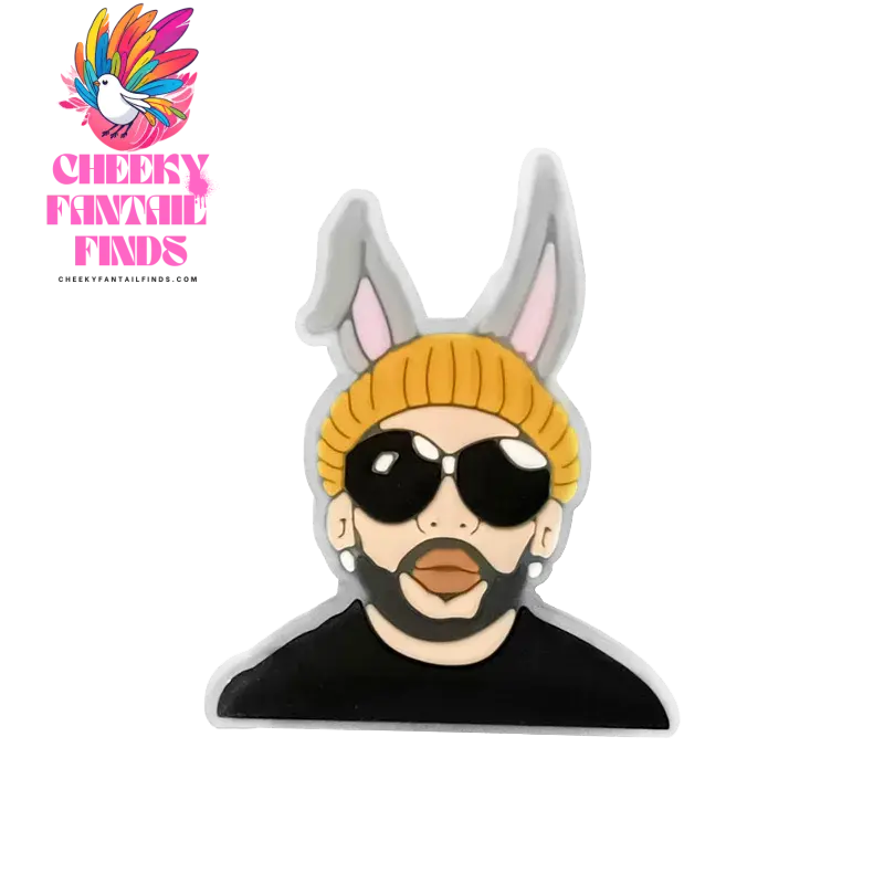 1pcs PVC Shoe Charms Bad Bunny Glowing Shoe Decorations Pins for Clog Sandals Women Single Sale Shoe Charms Luminous Favor Gifts - Cheeky Fantail Finds