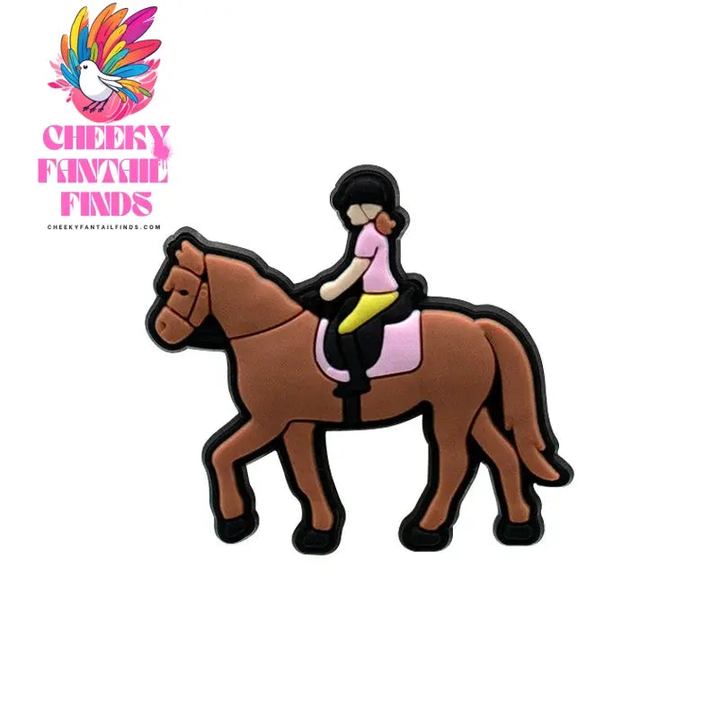 1pcs PVC Shoe Charms Cowboy for Girls Pink Shoe Accessories for Sneakers Sandal Cute Charms for Classic Clog Favor Gifts - Cheeky Fantail Finds